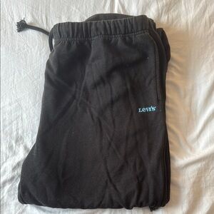Levi's Black Joggers with Blue Logo